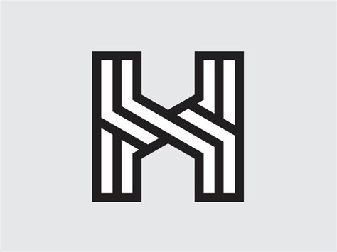 H Symbol Concept Initials Logo Design Organic Logo Design Graphic