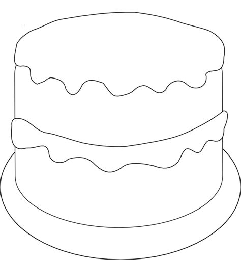 Birthday Cake Outline Free Download On Clipartmag