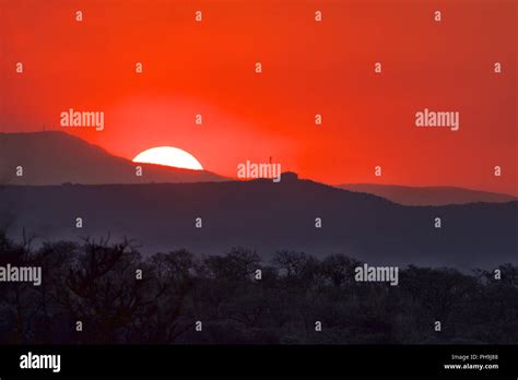 Sunset Kruger National Park Stock Photo Alamy