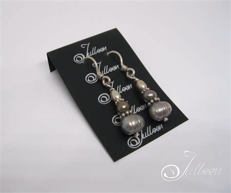 Alishya Mushroom Tone 3 Pearl Dangle Earring In Sterling Silver Pearl