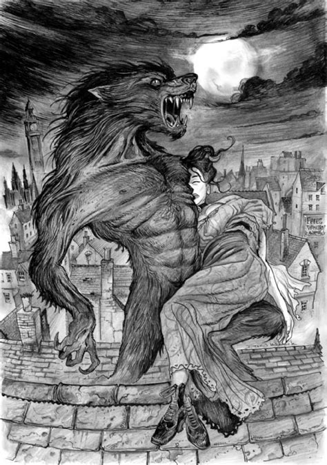 Werewolf By Night By David Hitchcock Werewolf Werewolf Art Shapeshifter