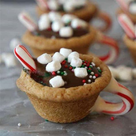 Download christmas cookies images and photos. Hot Chocolate Cookie Cups - the best Christmas Cookie Recipe!