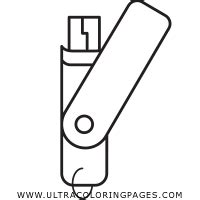 Pendrive Coloring Page Ultra Coloring Pages