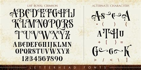 Designing an effective letterhead is a unique challenge. LHF Royal Crimson Font | Fontspring