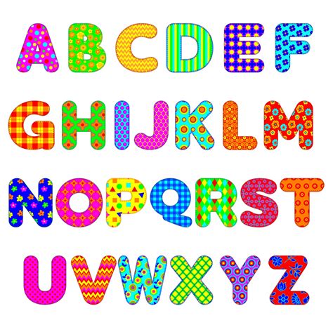 Alphabet Clipart Colorful Alphabet Letter Clip Art Upper And Etsy Uk