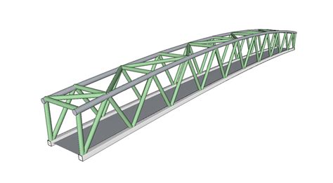 63 3d Truss Footbridge