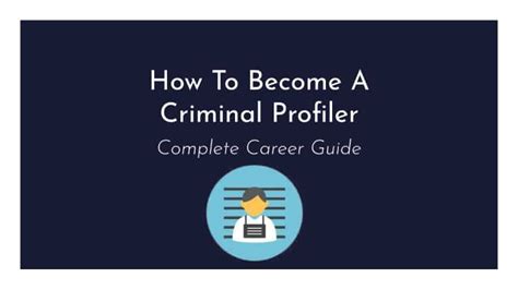 How To Become A Criminal Profiler Complete Career Guide