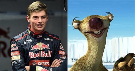 My Wife Seems To Think That Verstappen And Sid The Sloth From Ice Age