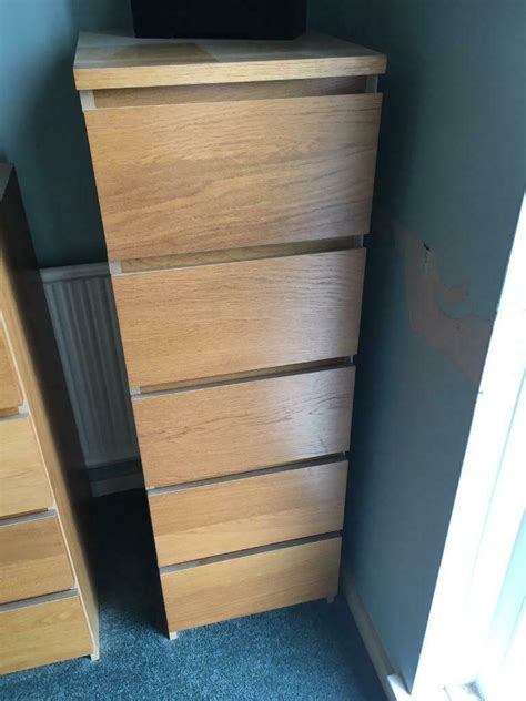 Designed by ikea of sweden, this malm chest is simply crafted with a real wood veneer, particleboard, and fiberboard meant to age gracefully. Ikea malm tall 5 drawer unit | in Canterbury, Kent | Gumtree