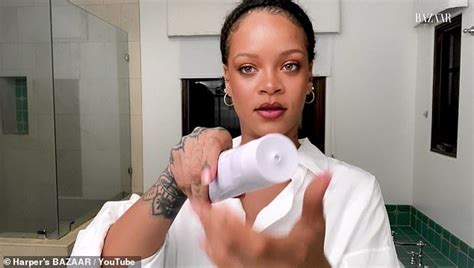 rihanna shows her night skincare routine with fenty products night skin care routine rihanna
