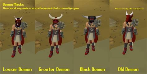 Mod West's revised Demon Masks : 2007scape