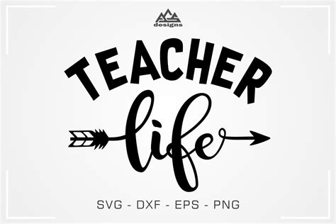 Teacher Life - Teacher School Svg Design By AgsDesign | TheHungryJPEG.com