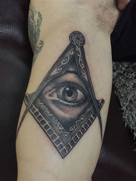 Got My Eye On You 👁 Just Done Today Freemason Tattoo Ink Eyes