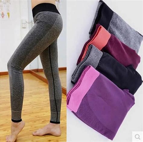 seamless yoga pants sports fitness high waist peach hip lifting tights running trousers workout