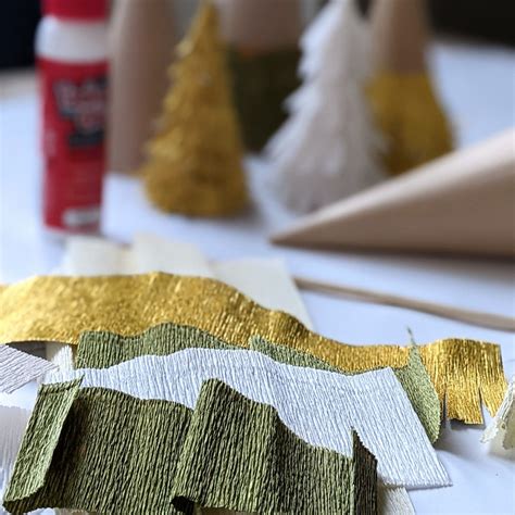 Crepe Paper Christmas Tree Craft Kit The Danes