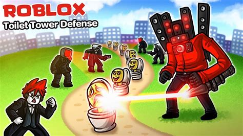 Roblox Toilet Tower Defense ป้องกันโถส้วมเมือง Skibi Youtube