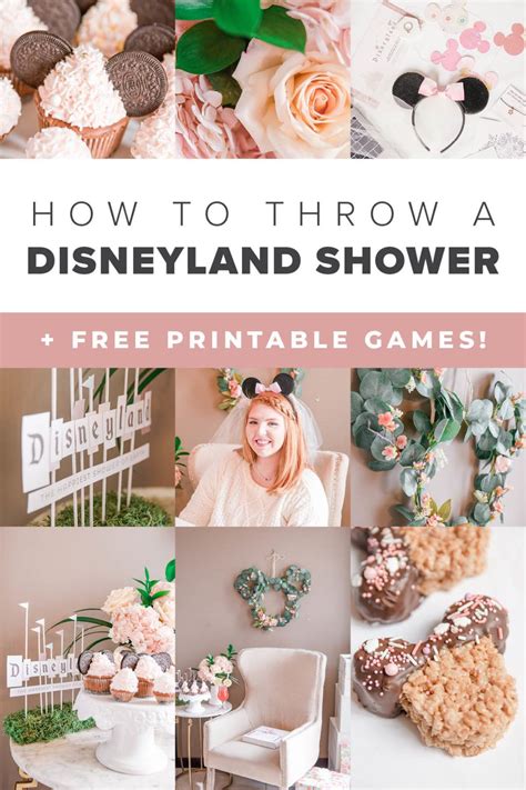 Disneyland Bridal Shower Printables How To Throw A Disney Shower