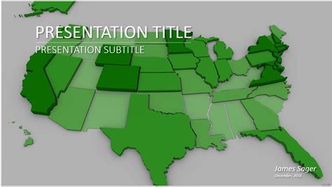 Free 3d Us Map Powerpoint 14279 Sagefox Free Powerpoint Templates