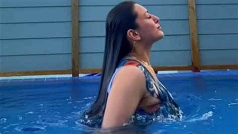 Hansika Motwani Is Roop Ki Rani In Swimwear Takes Sensuous Dip In Pool
