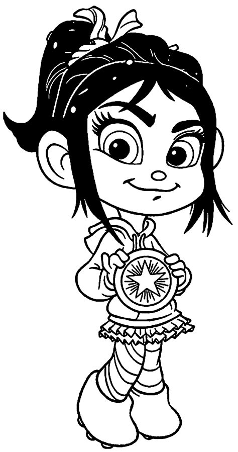 Cool Wreck It Ralph Star Coloring Page Star Coloring Pages Coloring