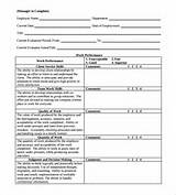 Sample Employee Review Form