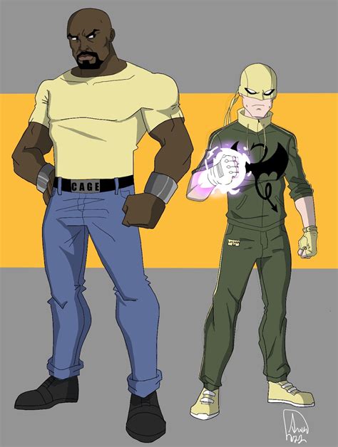 Artstation Heroes For Hire Luke Cage And Iron Fist