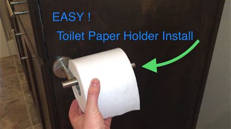 Easy Toilet Paper Holder Install Youtube