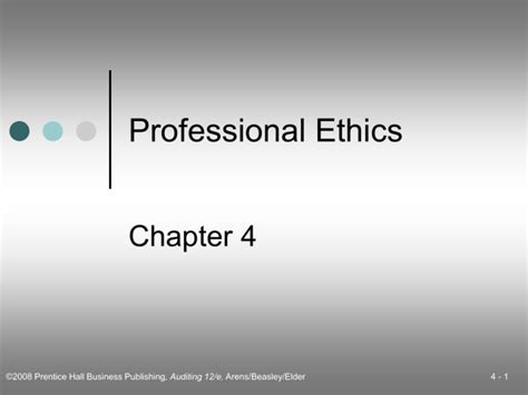 chapter 4 professional ethics