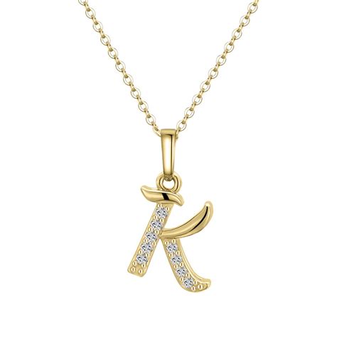TINGN Dainty Initial Necklace For Women 14k Gold Filled Monogram Letter