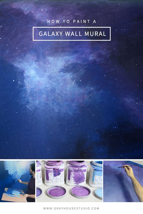 How To Paint A Galaxy Wall Mural In A Spaceship Themed Playroom