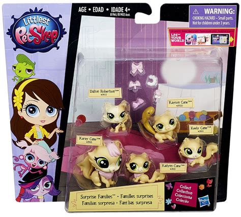 Littlest Pet Shop Surprise Families Kitties Mini Pet 5 Pack Hasbro Toys