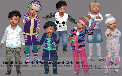 Toddler Collection For Boys And Girls Set 2 At Hoppel785 Sims 4 Updates