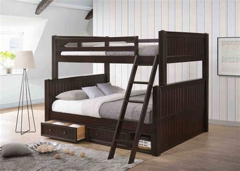 It features sturdy 3 square posts with framed beadboard detailing. Dillon XL Full over Queen Bunk Bed with Trundle + Drawers