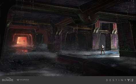 Christian A Piccolo Concept Art Destiny 2 Penumbra Crypt Hall Exploration