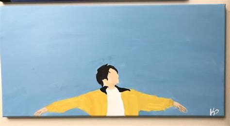 Euphoria 12x24 Canvas Painting Of Jungkook From Bts Etsy Mini