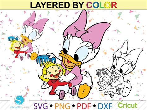Baby Daisy Duck Svg Baby Daisy Duck Clipart Png Svg File For Cricut