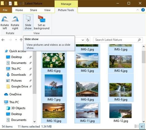How To View Pictures As A Slideshow In Windows 10 Make Tech Easier