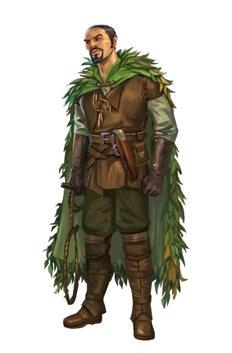 Male Human Ranger Druid Hunter Pathfinder Pfrpg Dnd Dandd
