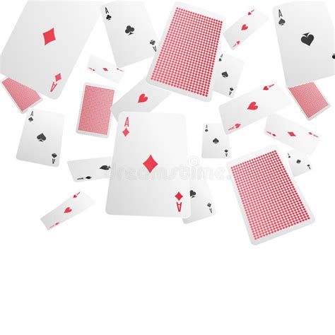 Playing Cards Realistic Background Stock Vector Illustration Of Game