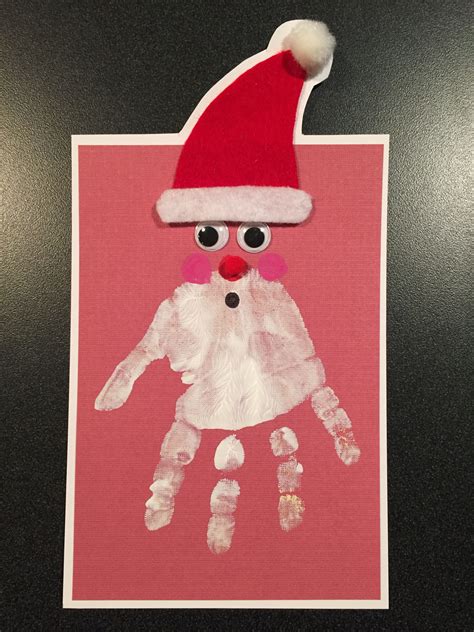 Handprint Santa Card 2015