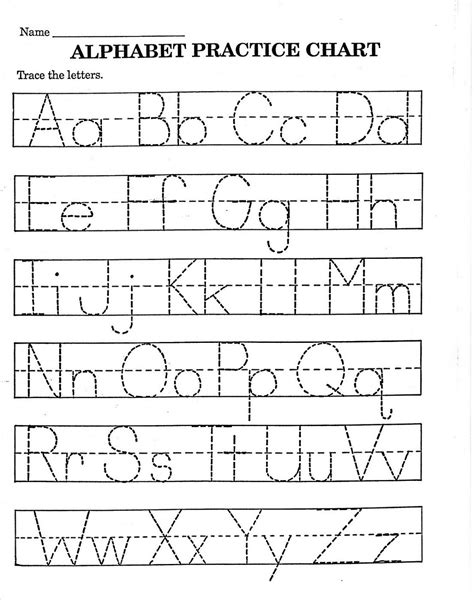 Tracing Letters Worksheets Free