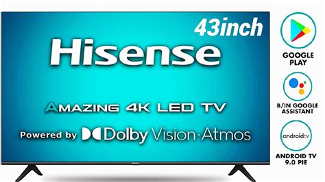 Hisense 43inches 4k Ultra Hd Smart Certified Android Led Tv 43a71f