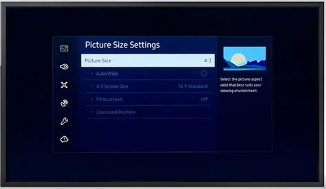 How To Modify The Picture Size In Samsung Smart Tv Samsung India
