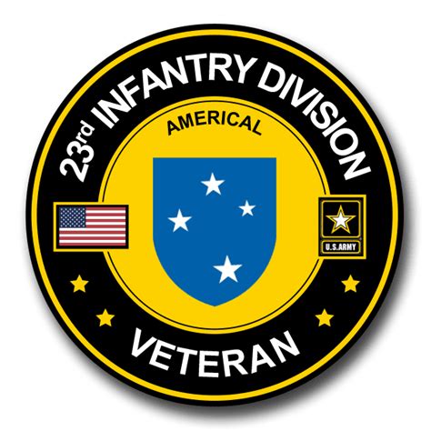 Americal 23rd Infantry Division Veteran Decal Us Army Division
