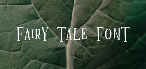 Fairy Tale Font Free Download