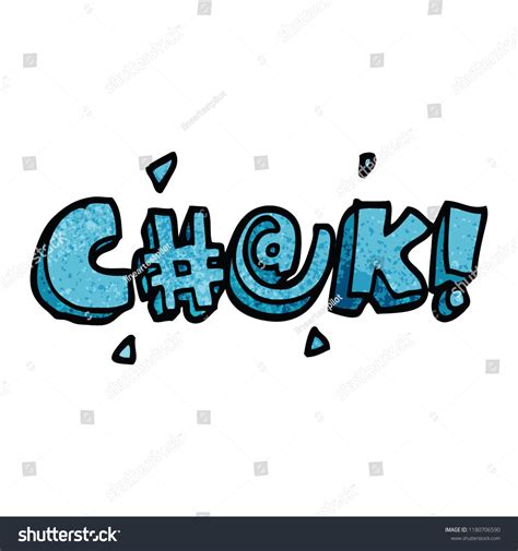 Cartoon Doodle Swear Word Stock Illustration 1180706590 | Shutterstock