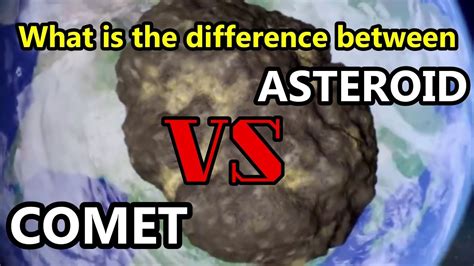 This Is The Exact Difference Between An Asteroid And A Comet Youtube