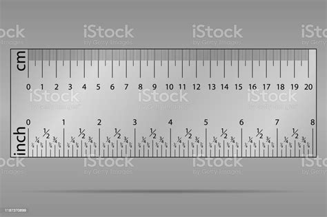 Original Centimetre And Inch Inches Ruler Measuring Tool Graduation