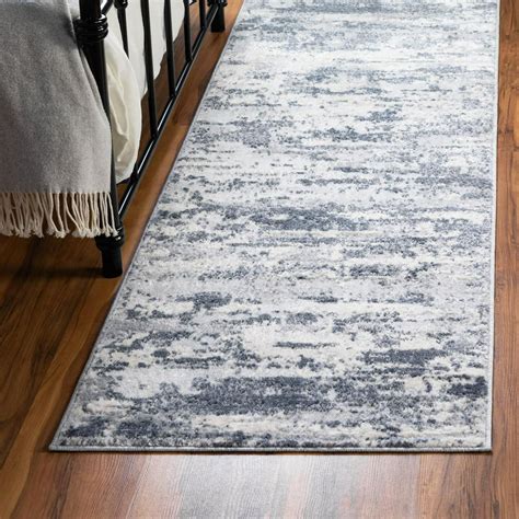 Rugscom Caspian Collection Runner Rug ‚Äì 6 Ft Runner Gray Low Pile