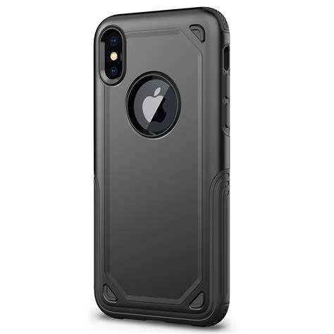 Shockproof Rugged Armor Protective Case For Iphone Xs Max Black